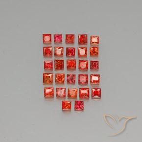 Medium Red Сапфир Камень - 0.1ct Огранка Принцесса (ID: 346373)