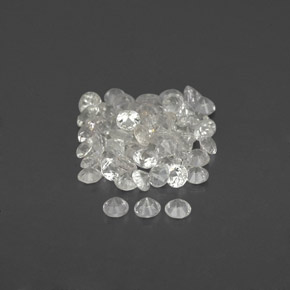 Sapphire Gemstone in 1.5 mm Size for Sale, Sapphire Stone in White Color