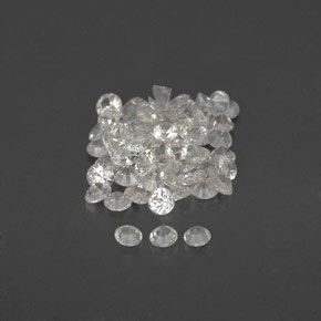 Sapphire Gemstone in 1.5 mm Size for Sale, Sapphire Stone in White Color