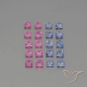 Sapphire Gemstones in 3 x 2.9 mm Size for Sale, Sapphire Stones in Multicolor Color