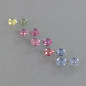 Sapphire Gemstone in 3.3 mm Size for Sale, Sapphire Stone in Multicolor Color