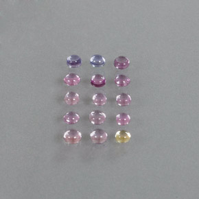 0.1ct Round Cabochon Multicolor Sapphire Gem for sale 0.1ct Round Cabochon Multicolor Sapphire Gem (ID: 347101)