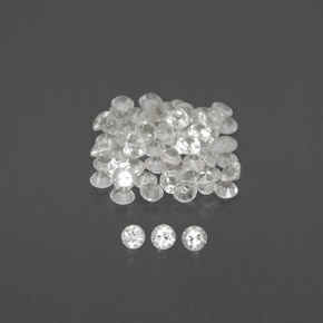 1.05 ct White Sapphire Gemstone, Sapphire Gem in Diamond-Cut Shape for Sale.