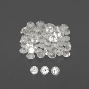 1.05 ct White Sapphire Stone, Natural Sapphire in Diamond-Cut Shape for Sale