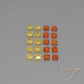 Sapphire Gemstones in 2.7 x 2.7 mm Size for Sale, Sapphire Stones in Multicolor Color