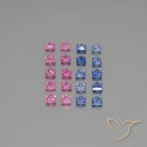 Sapphire Gemstones in 3.1 x 3 mm Size for Sale, Sapphire Stones in Multicolor Color