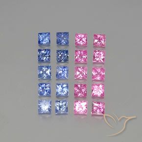 0.2ct Princess-Cut Multicolor Sapphire Gem for sale 0.2ct Princess-Cut Multicolor Sapphire Gem (ID: 347157)
