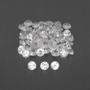 1.03 ct White Sapphire Stone, Natural Sapphire in Diamond-Cut Shape for Sale