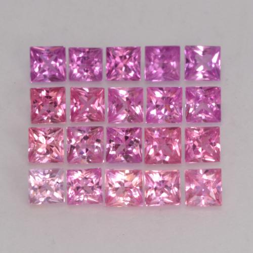 Mehrfarbig Saphir Edelstein - 0.1ct Prinzess-Schliff (ID: 347205)