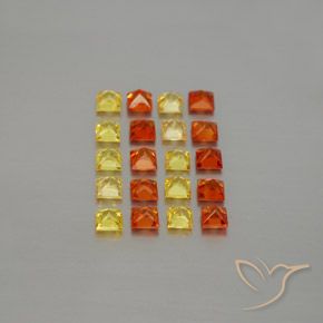 Sapphire Gemstones in 2.7 x 2.7 mm Size for Sale, Sapphire Stones in Multicolor Color