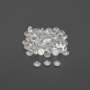 Sapphire Gemstone in 1.6 mm Size for Sale, Sapphire Stone in White Color
