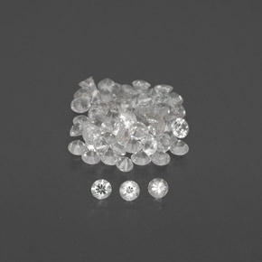 1.15 ct White Sapphire Gemstone, Sapphire Gem in Diamond-Cut Shape for Sale.