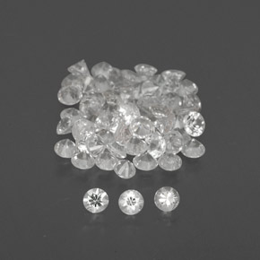 1.15 ct White Sapphire Stone, Natural Sapphire in Diamond-Cut Shape for Sale