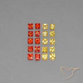 2.55 ct Princess Cut Sapphire, 2.6 x 2.6 mm From Tanzania, Photo A