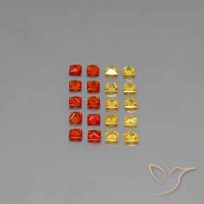 Sapphire Gemstones in 2.6 x 2.6 mm Size for Sale, Sapphire Stones in Multicolor Color