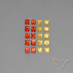 2.69 ct Loose Princess Cut Sapphire, 2.7 x 2.7 mm From Tanzania, Photo A
