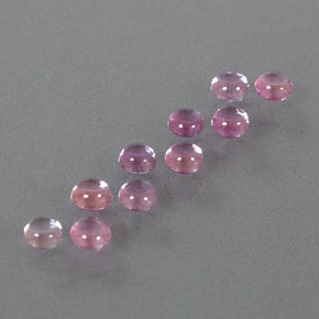 2.49 ctw Multicolor Sapphire Stones, Natural Sapphire in Round Cabochon Shape for Sale
