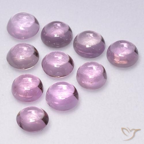 2.27 ctw Pink Sapphire Stones, Natural Sapphire in Round Cabochon Shape for Sale