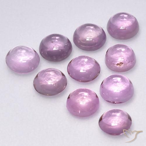 Sapphire Gemstones in 3.4 mm Size for Sale, Sapphire Stones in Very Light Pink Color