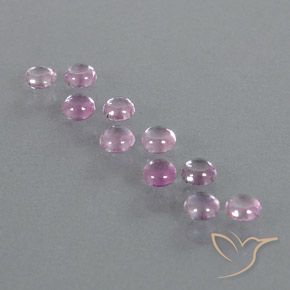Very Light Pink Sapphire Gem - 0.2ct Round Cabochon (ID: 347262)