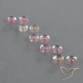 Multicolor Sapphire Gem - 0.3ct Round Cabochon (ID: 347263)