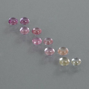 Многоцветный Сапфир Камень - 0.2ct Круглый Кабошон (ID: 347267)
