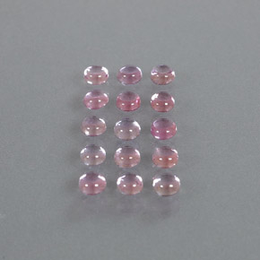 hellrosa Saphir Edelstein - 0.2ct Rund Cabochon (ID: 347269)