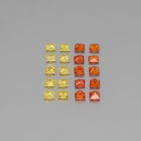 Sapphire Gemstones in 2.3 x 2.3 mm Size for Sale, Sapphire Stones in Multicolor Color