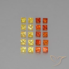 Multicolor Zafiro Gema - 0.1ct Corte Princesa (ID: 347408)