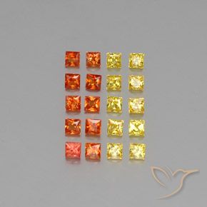 0.1ct Princess-Cut Multicolor Sapphire for sale thumb image of 0.1ct Princess-Cut Multicolor Sapphire (ID: 347409)