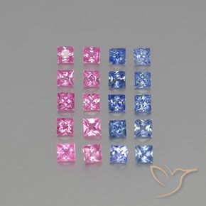 Многоцветный Сапфир Камень - 0.2ct Огранка Принцесса (ID: 347413)