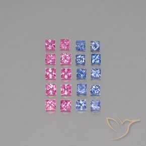 2.34 ct Princess Cut Sapphire, 2.6 x 2.6 mm From Madagascar, Photo A