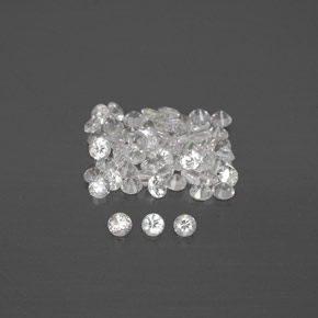 1.15 ct White Sapphire Gemstone, Sapphire Gem in Diamond-Cut Shape for Sale.