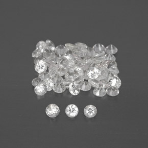 1.15 ct White Sapphire Stone, Natural Sapphire in Diamond-Cut Shape for Sale