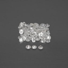 Sapphire Gemstone in 1.5 mm Size for Sale, Sapphire Stone in White Color