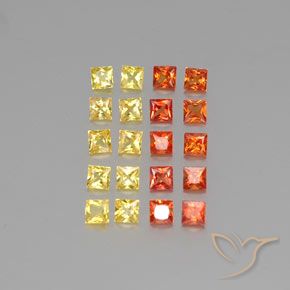 2.51 ct Loose Princess Cut Sapphire, 2.6 x 2.6 mm From Tanzania, Photo A