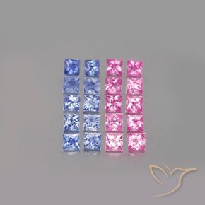3.27 ct Loose Princess Cut Sapphire, 2.9 x 2.9 mm From Madagascar, Photo A