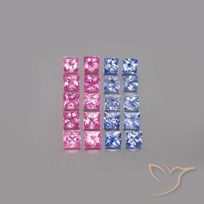 0.1ct Princess-Cut Multicolor Sapphire for sale thumb image of 0.1ct Princess-Cut Multicolor Sapphire (ID: 347808)