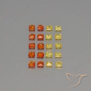 Sapphire Gemstones in 2.4 x 2.3 mm Size for Sale, Sapphire Stones in Multicolor Color