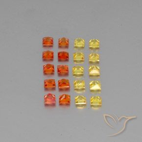 Sapphire Gemstones in 2.6 x 2.6 mm Size for Sale, Sapphire Stones in Multicolor Color