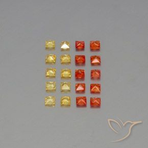 Sapphire Gemstones in 2.3 x 2.3 mm Size for Sale, Sapphire Stones in Multicolor Color