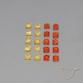 Sapphire Gemstones in 2.4 x 2.4 mm Size for Sale, Sapphire Stones in Multicolor Color