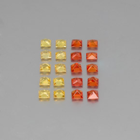 Sapphire Gemstones in 2.2 x 2.2 mm Size for Sale, Sapphire Stones in Multicolor Color