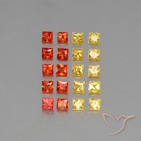 2.21 ct Princess Cut Sapphire, 2.4 x 2.4 mm From Sri Lanka, Photo A