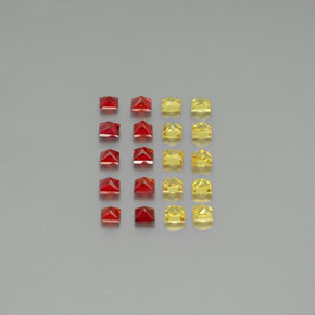 Sapphire Gemstones in 2.5 x 2.5 mm Size for Sale, Sapphire Stones in Multicolor Color