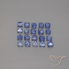 Sapphire Gemstones in 2.6 x 2.6 mm Size for Sale, Sapphire Stones in Medium Navy Blue Color