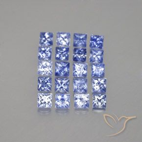 3.14 ct Loose Blue Sapphire, 2.8 x 2.7 mm Princess Cut From Madagascar, Photo A