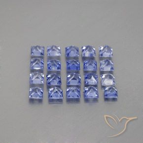 Sapphire Gemstones in 2.4 x 2.3 mm Size for Sale, Sapphire Stones in Violet Blue Color