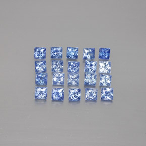 1.89 ct Blue Sapphire Gemstone, Sapphire Gem in Princess-Cut Shape for Sale.