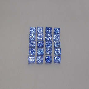 Medium Dark Blue Sapphire Gem - 0.1ct Princess-Cut (ID: 347893)